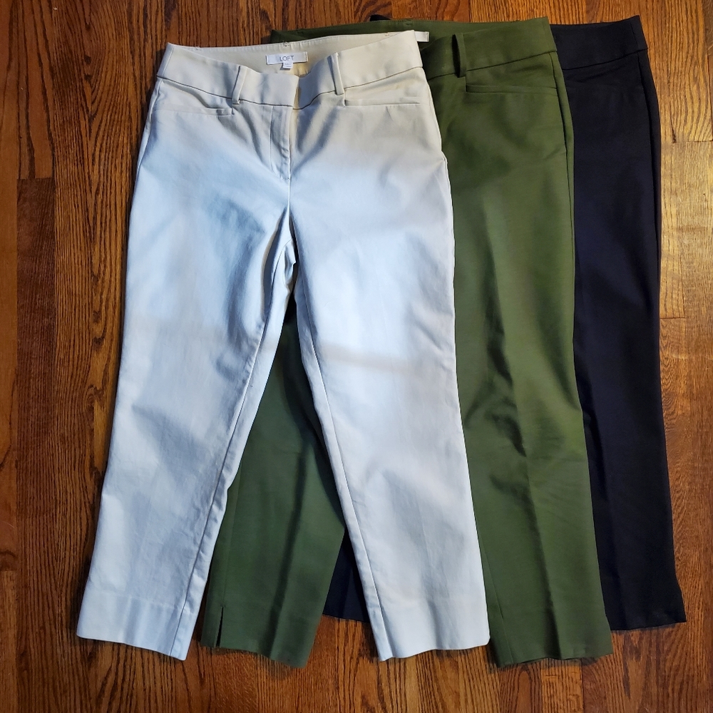 Set of 3 LOFT ankle pants
